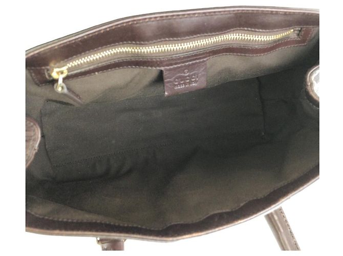Sac à main Gucci Guccissima Marron - vue 8