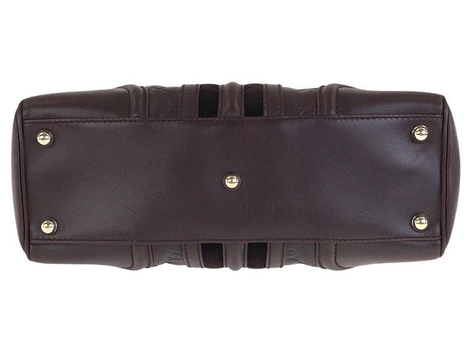 Sac à main Gucci Guccissima Marron - vue 9
