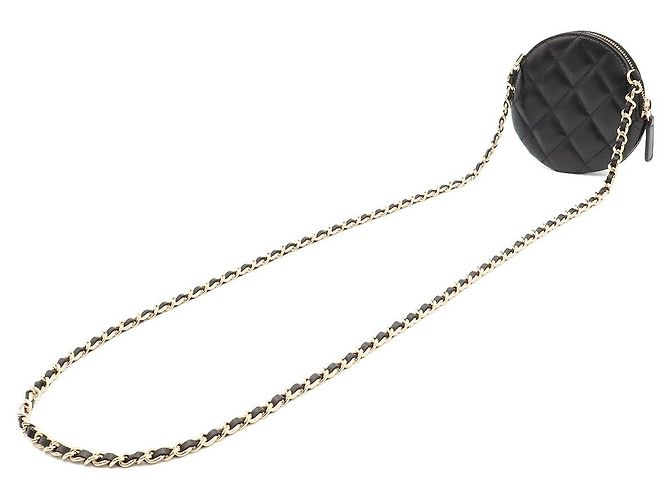 Pochette con catena Chanel Camellia Matelassé Nero - vista 2