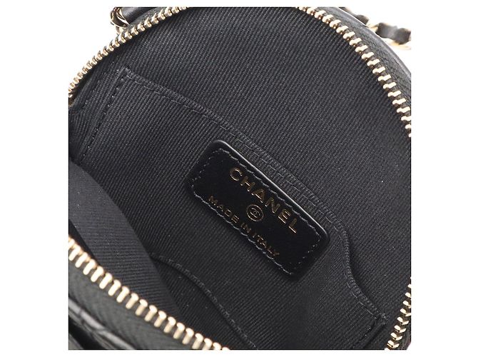 Pochette con catena Chanel Camellia Matelassé Nero - vista 7