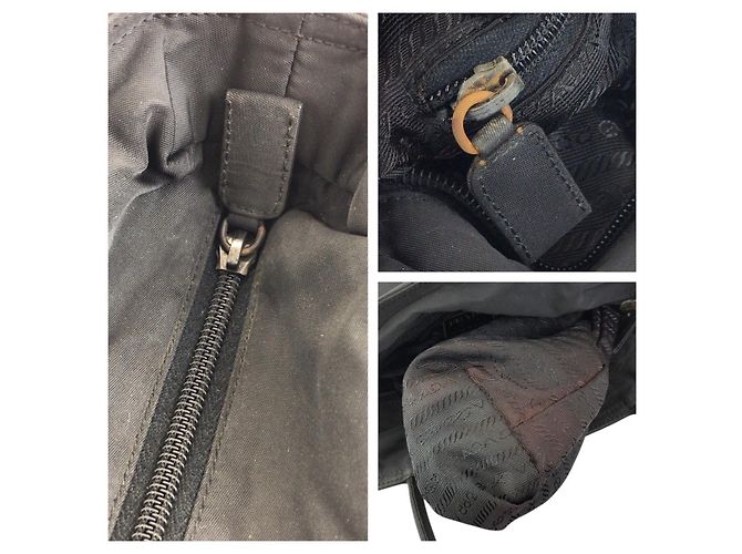 Bolso Tote Prada Tessuto Negro - vista 6