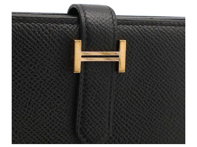 Hermès Cartera larga Hermes Bearn Souffle Negro - vista 4