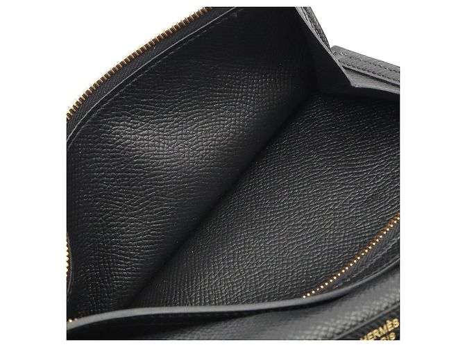 Hermès Cartera larga Hermes Bearn Souffle Negro - vista 8