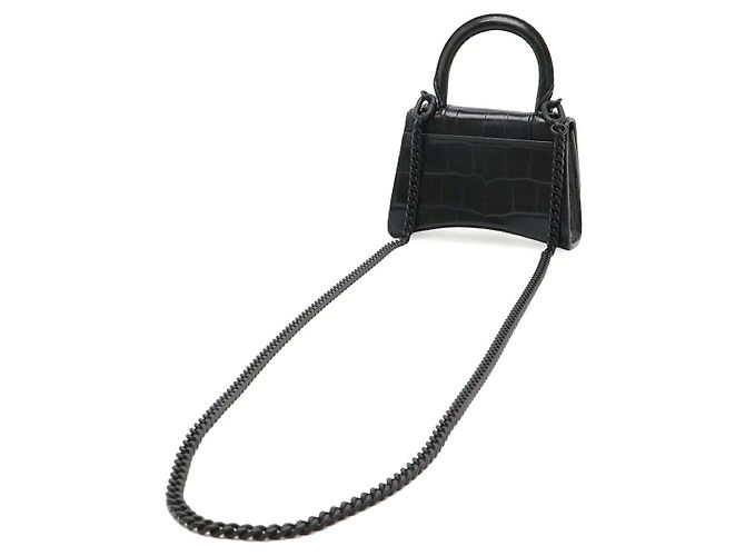 Borsa Balenciaga Hourglass Mini Bag Nero - vista 2