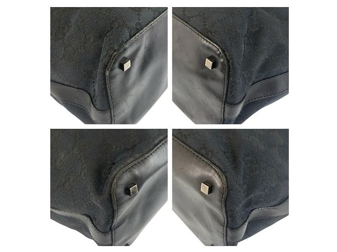 Borsa a tracolla Gucci GG Canvas Nero - vista 4