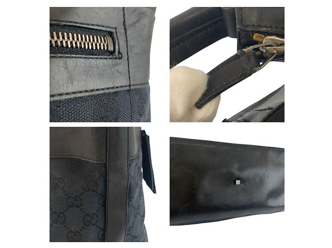Borsa a tracolla Gucci GG Canvas Nero - vista 6