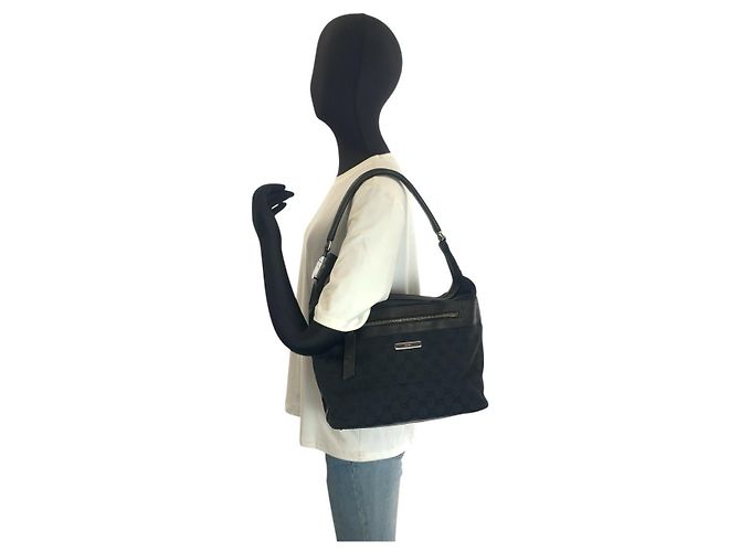 Borsa a tracolla Gucci GG Canvas Nero - vista 7
