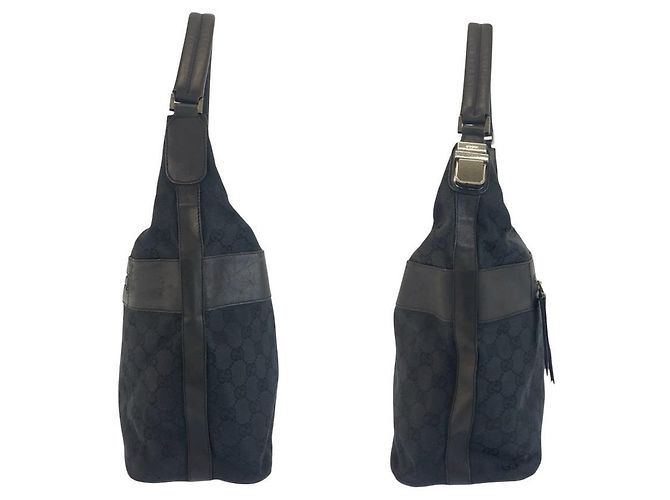 Borsa a tracolla Gucci GG Canvas Nero - vista 8