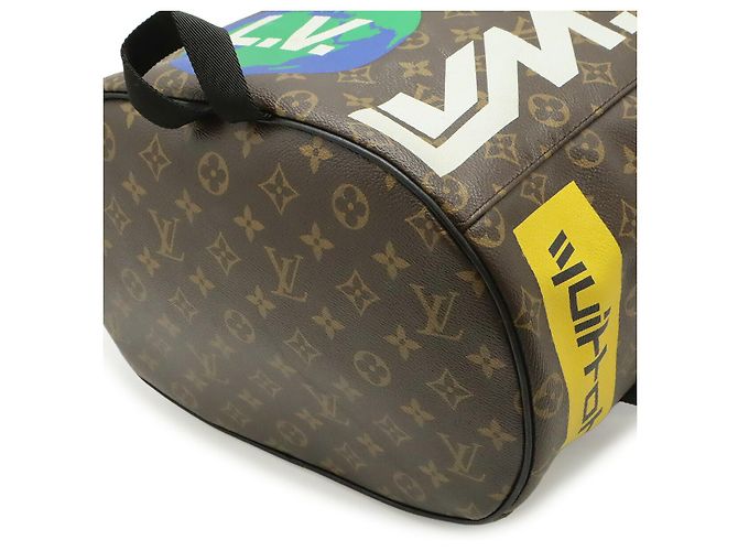 Louis Vuitton Logo Story Chalk Rucksack Braun - Ansicht 3