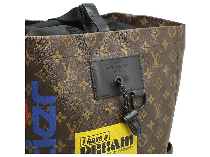 Louis Vuitton Logo Story Chalk Rucksack Braun - Ansicht 6