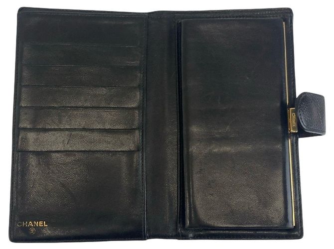 Chanel Coco Mark Langbörse Schwarz - Ansicht 4