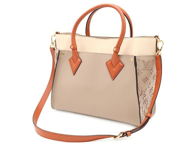 Borsa Tote Louis Vuitton On My Side MM Grigio - vista 2