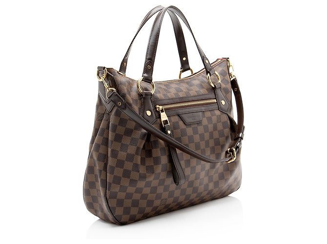 Louis Vuitton Damier Ebene Evora MM Tote Castaño - vista 2