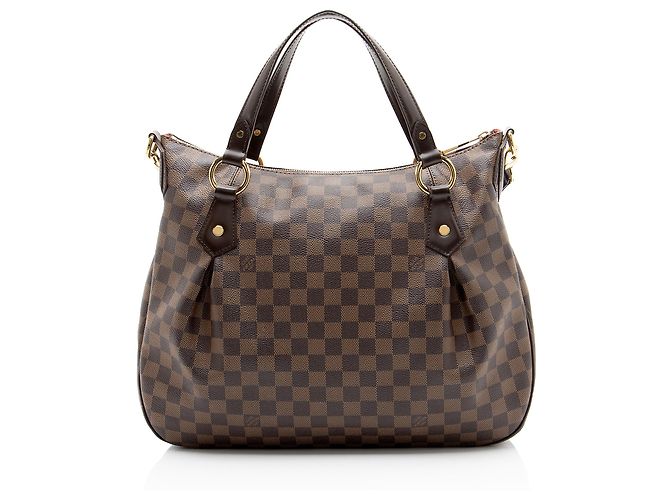 Louis Vuitton Damier Ebene Evora MM Tote Castaño - vista 3