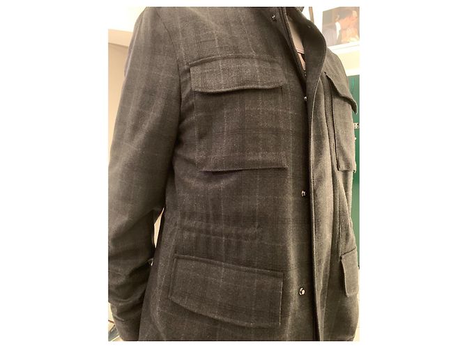 Hackett London Giacca Hackett in lana a quadri da uomo Verde - vista 3