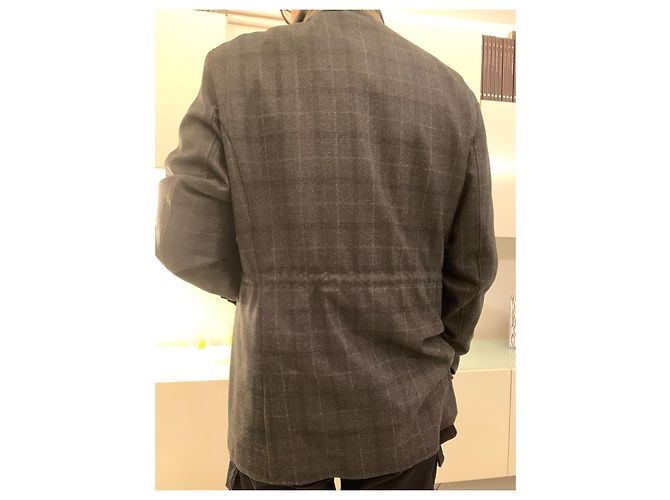 Hackett London Giacca Hackett in lana a quadri da uomo Verde - vista 5