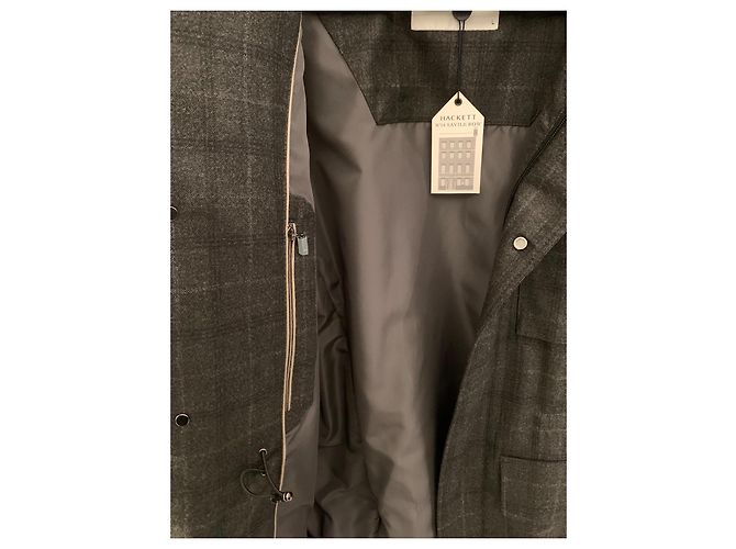 Hackett London Giacca Hackett in lana a quadri da uomo Verde - vista 8