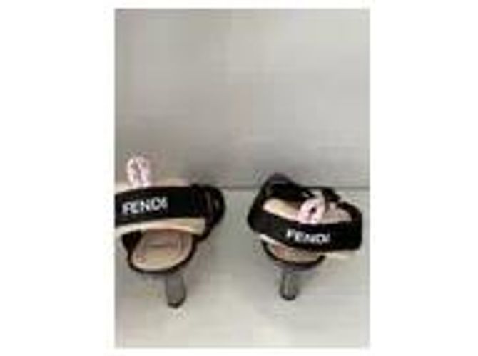 Fendi Canvas Sandaletten Schwarz Beige - Ansicht 4
