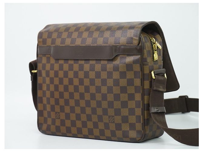 Louis Vuitton Shelton Messenger Damier Ebene MM Marrone - vista 2