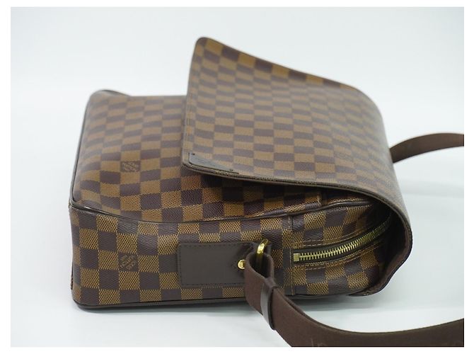 Louis Vuitton Shelton Messenger Damier Ebene MM Marrone - vista 3