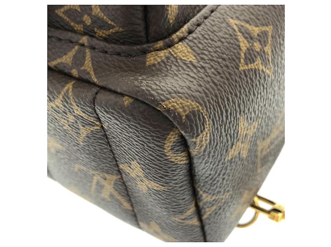 Zaino MINI Palm Springs Monogram Louis Vuitton Marrone - vista 3