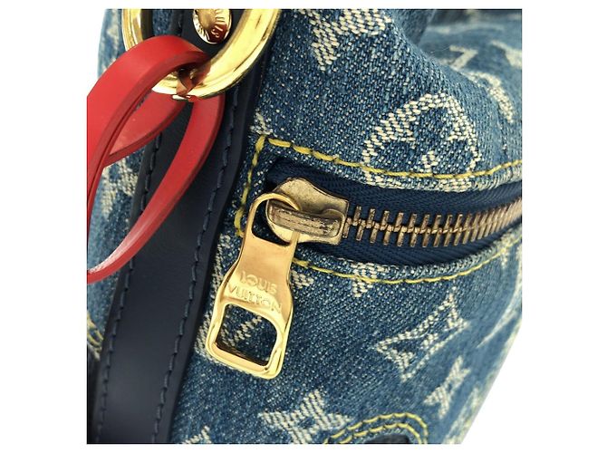 Borsa a tracolla Louis Vuitton Monogram Drip Japanese Cruiser Blu - vista 6