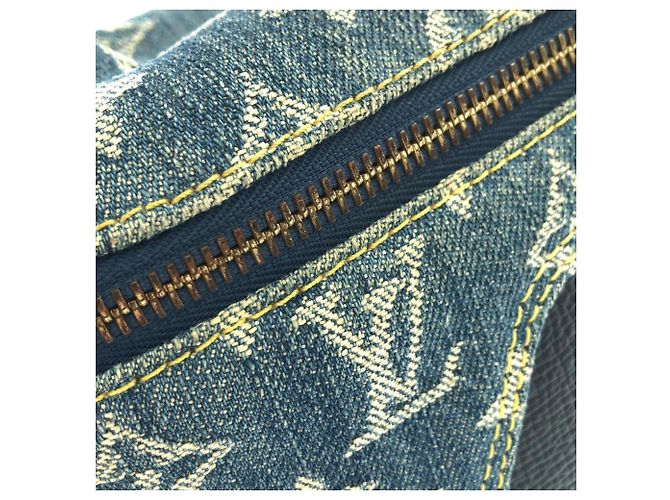 Borsa a tracolla Louis Vuitton Monogram Drip Japanese Cruiser Blu - vista 8
