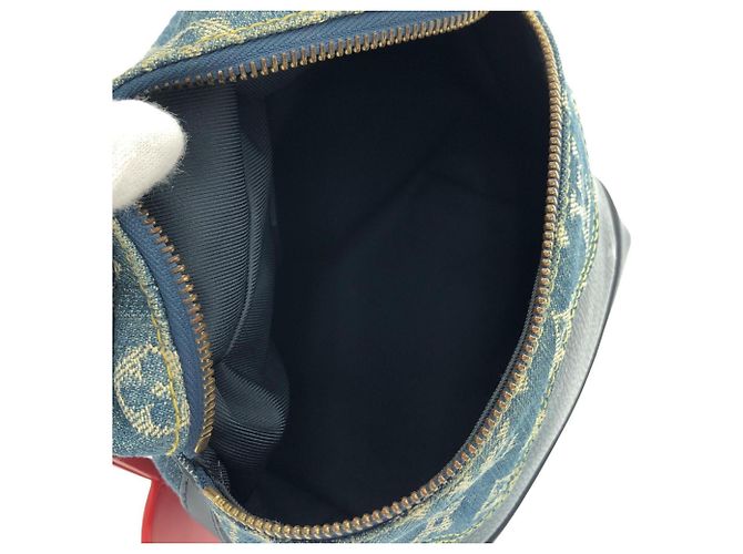Borsa a tracolla Louis Vuitton Monogram Drip Japanese Cruiser Blu - vista 9