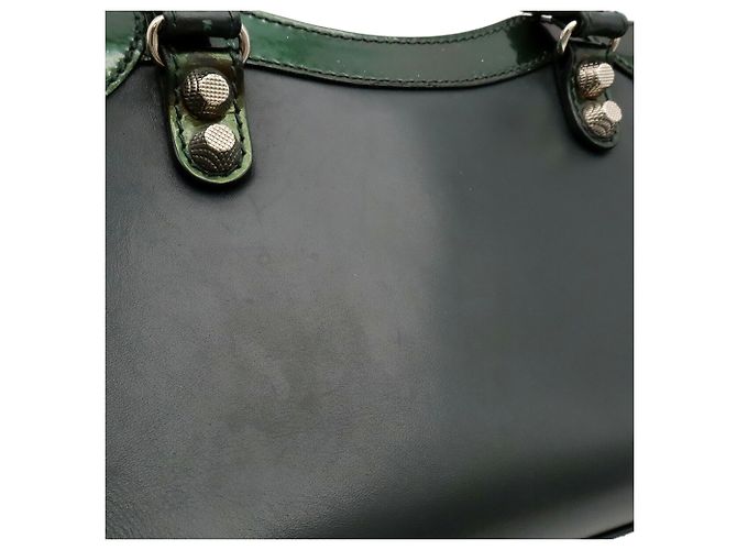 Borsa Balenciaga Giant Mini City Verde scuro - vista 10