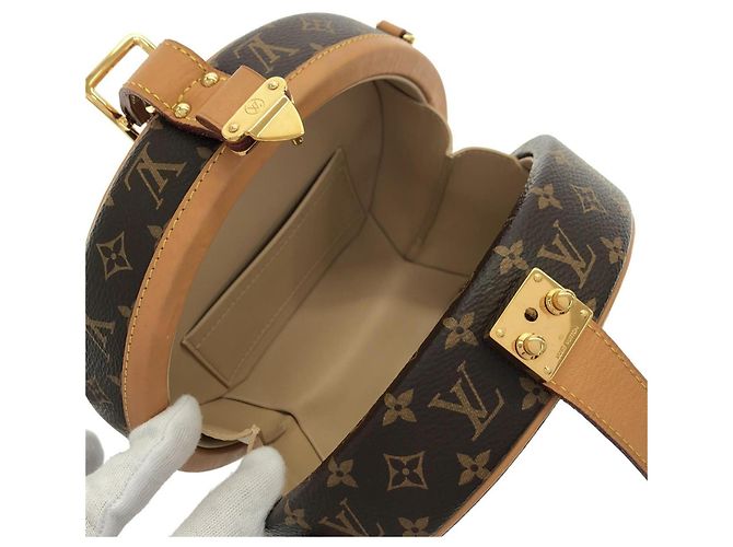Sac à main Louis Vuitton Monogram Petite Boite Chapeau Marron - vue 7