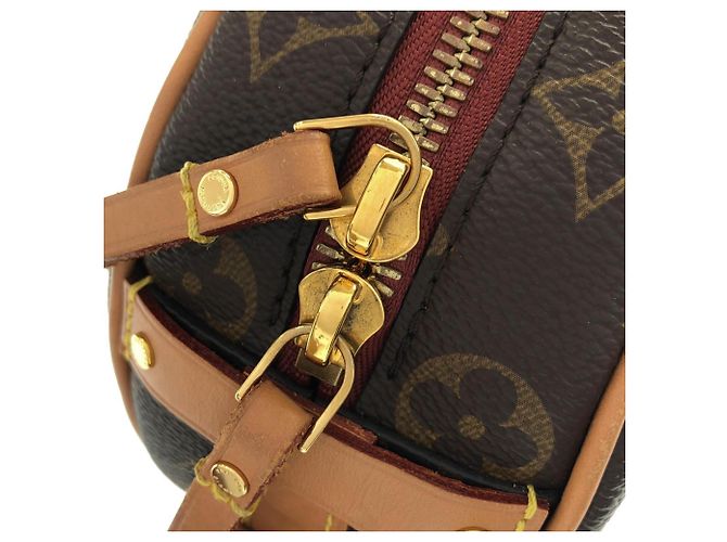 Borsa a tracolla Louis Vuitton Monogram Boite Chapeau Souple PM Marrone - vista 4