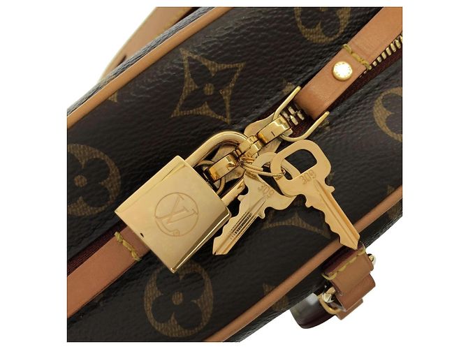 Borsa a tracolla Louis Vuitton Monogram Boite Chapeau Souple MM Marrone - vista 8