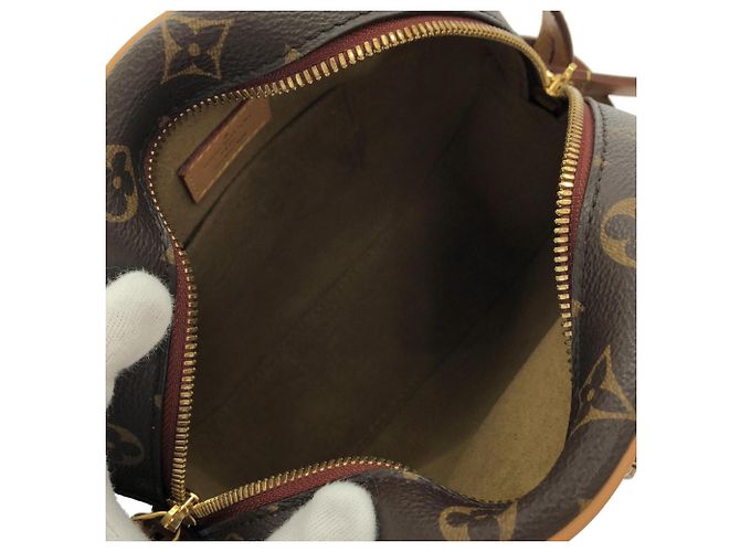 Borsa a tracolla Louis Vuitton Monogram Boite Chapeau Souple MM Marrone - vista 9