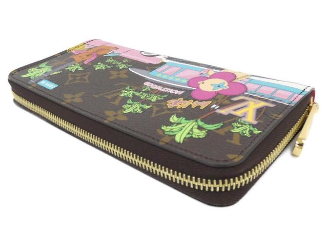 Cartera Zippy Louis Vuitton Monogram Vivienne Holiday Castaño - vista 3