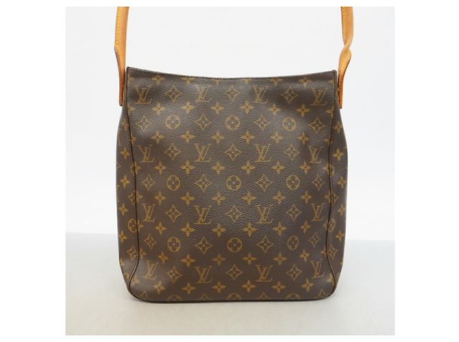 Bolsa de Ombro Louis Vuitton Monogram Looping GM Marrom - vista 12