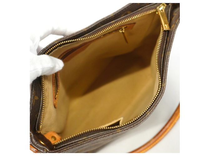 Bolsa de Ombro Louis Vuitton Monogram Looping GM Marrom - vista 4
