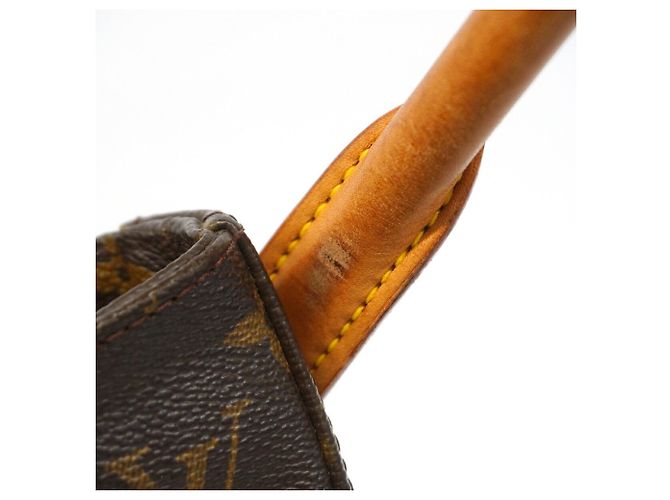 Bolsa de Ombro Louis Vuitton Monogram Looping GM Marrom - vista 9