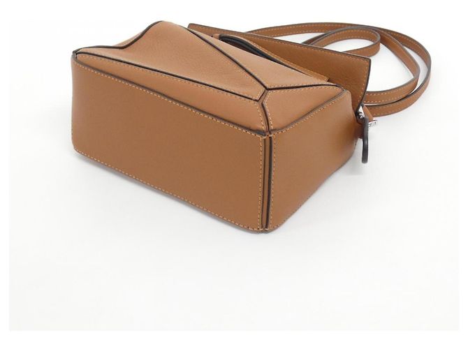 Borsa Loewe Puzzle Mini Marrone - vista 3