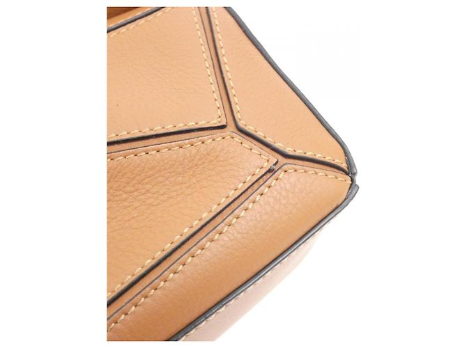 Borsa Loewe Puzzle Mini Marrone - vista 4