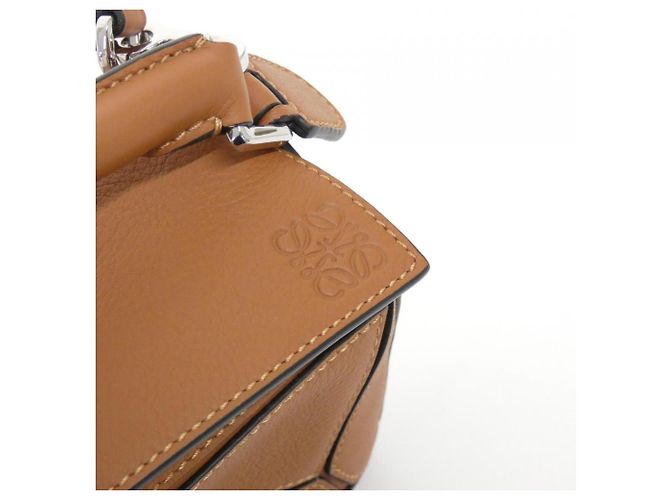 Borsa Loewe Puzzle Mini Marrone - vista 6