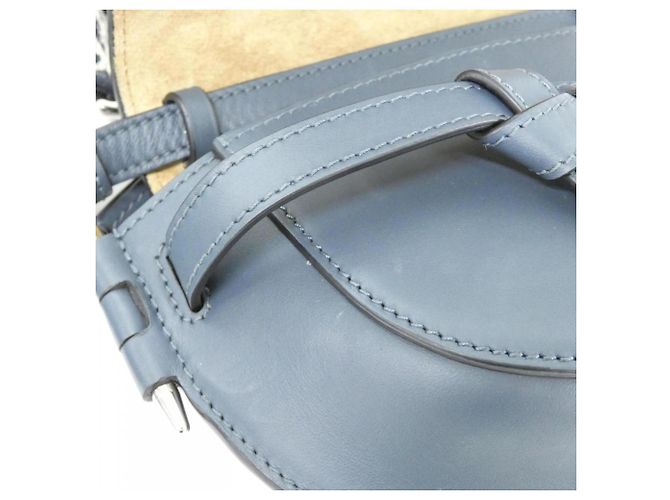Bolsa de Ombro Loewe Gate Dual Mini Azul - vista 5