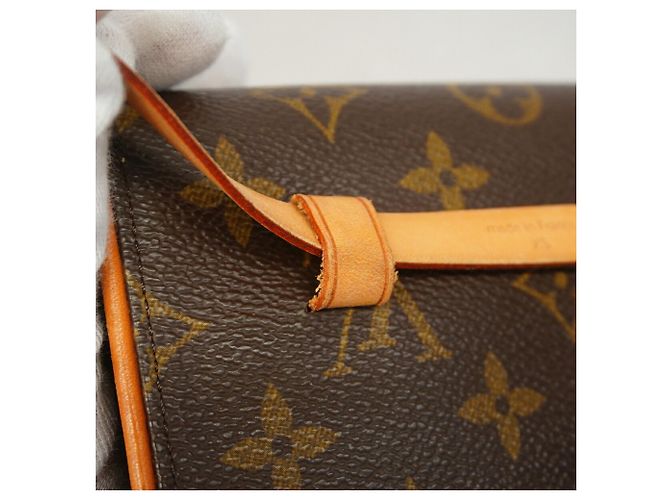 Louis Vuitton Monogram Pochette Florentine Fanny Pack Marrone - vista 8