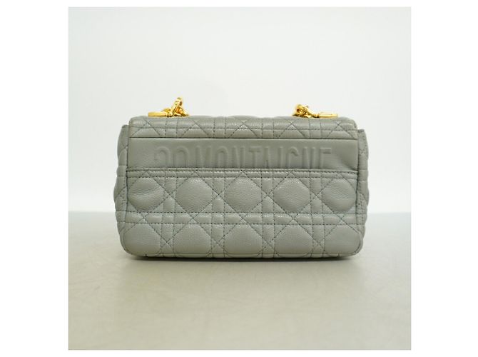 Borsa a tracolla Christian Dior Cannage Caro Marrone - vista 10