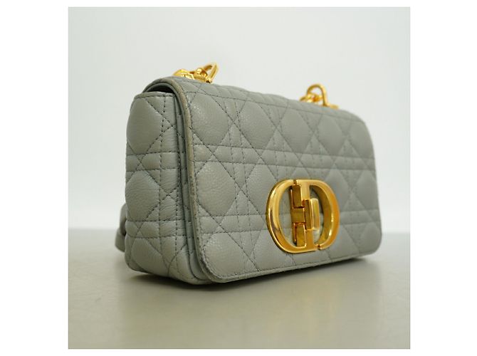 Borsa a tracolla Christian Dior Cannage Caro Marrone - vista 2