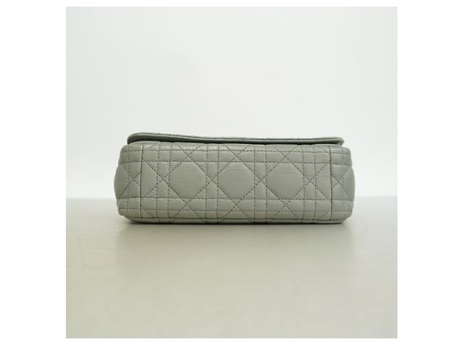 Borsa a tracolla Christian Dior Cannage Caro Marrone - vista 3