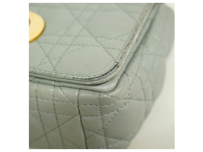 Borsa a tracolla Christian Dior Cannage Caro Marrone - vista 6