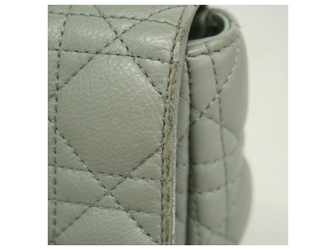 Borsa a tracolla Christian Dior Cannage Caro Marrone - vista 7