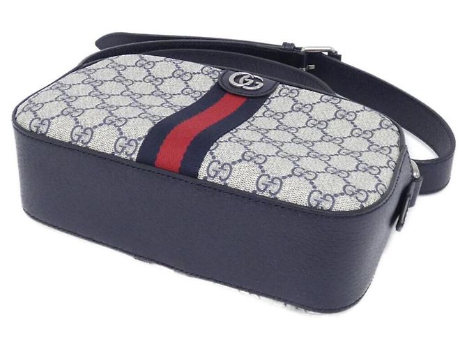 Gucci Ophidia 681064 96IWN Schultertasche Blau Beige - Ansicht 3