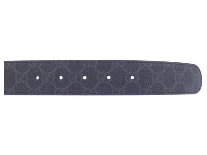 Cintura Gucci 627055 Nera e Grigia Marrone Nero - vista 4