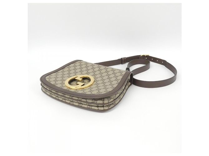 Borsa a tracolla Gucci BLONDIE Marrone Beige - vista 3
